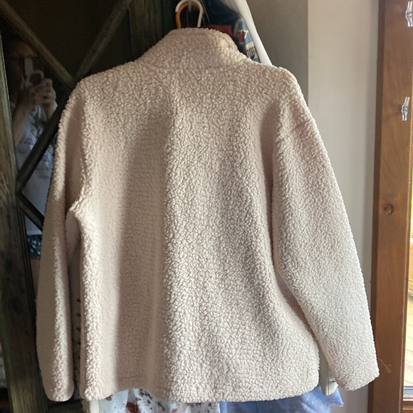 MWOT VS pink 1/4 zip pullover cream colored - Picture 4 of 6